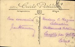 VINTAGE POSTCARD Courseulles on Sea View of the Beach