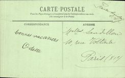 VINTAGE POSTCARD Courseulles Only with the bridge of Graye