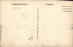 VINTAGE POSTCARD Courseulles the Basin and the Mechanical Sawmill Boat