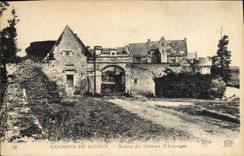 VINTAGE POSTCARD Surroundings of Bayeux Ruins of the Castle of Argouges