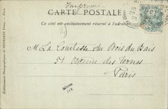 VINTAGE POSTCARD Manor of the Wood of Bais XVl E century