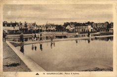 VINTAGE POSTCARD Courseulles Parcs has hultres