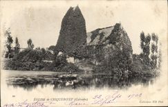 VINTAGE POSTCARD Church of Cricqueboeuf