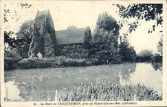 VINTAGE POSTCARD the Pond of Cricqueboeuf close to Villerville on Sea