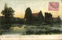 CPA Environs de Trouville Eglise de Cricqueboeuf 