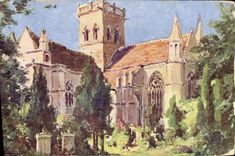 VINTAGE POSTCARD Divine the Church