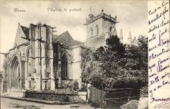 VINTAGE POSTCARD Divine the Church the gate