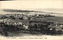 CPA Dives Cabourg Panorama pris de la Propriete Foucher de Careil 
