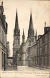 VINTAGE POSTCARD Environs of Notre Dame of Delivrande the Basilica dimensions northern west
