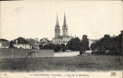 VINTAGE POSTCARD Delivrande Seen on the Basilica