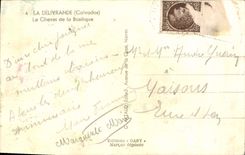 VINTAGE POSTCARD Delivrande the Bedside of the Basilica