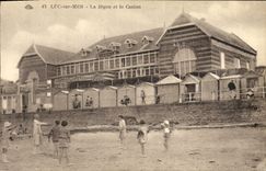 VINTAGE POSTCARD Luc on Sea the Dam and the Casino
