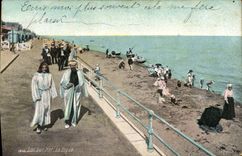 VINTAGE POSTCARD Luc on Sea the Dam