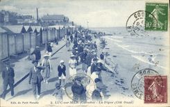 CPA Luc Sur mer la digue