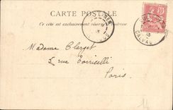 VINTAGE POSTCARD Luc On sea the rising tide