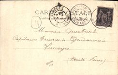 VINTAGE POSTCARD Luc the rising tide