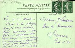 CPA Luc suc mer la digue et le casino