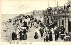 VINTAGE POSTCARD Luc juice sea the dam