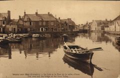 VINTAGE POSTCARD Isigny On Sea the Hold and the bridge of the valley of aure