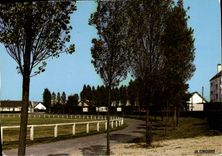 POSTAL MODERNA Isigny en el mar la tierra de deportes y el sitio para acampar