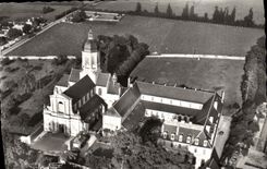 MODERN CARD France seen of sky abbey saint Martin Juaye Mondaye