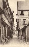 CPA Lisieux vieilles maisons rue de la paix