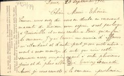 POSTAL Lisieux de la VENDIMIA el jardín de Buissonnets