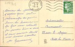 Ataque frontal de Lisieux de la POSTAL de la VENDIMIA de la entrada de Buissonnets