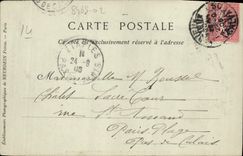 Casas de las mujeres mayores de Lisieux de la POSTAL de la VENDIMIA de la calle principal