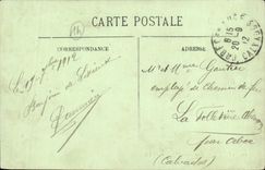 CPA Lisieux La Caserne Delaunay Militaria 