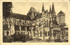 CPA Lisieux Abside de la cathedrale saint pierre