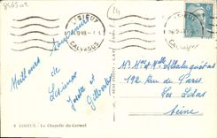 CPA Lisieux La chapelle du carmel