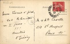 POSTAL Lisieux de la VENDIMIA la catedral y los thiers del lugar