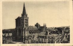 CPA Lisieux La cathedrale saint pierre
