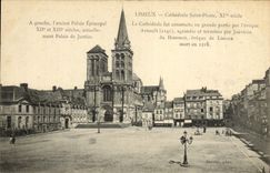 Piedras de afilar del santo de Lisieux Cathedrale de la POSTAL de la VENDIMIA