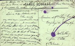 POSTAL Lisieux de la VENDIMIA Saint las piedras de afilar de la catedral