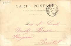 Museo de Lisieux de la POSTAL de la VENDIMIA y jardín viejo del jardín público del eveche