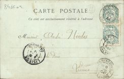 POSTAL Lisieux interior de la VENDIMIA del santo de Jacques de la iglesia