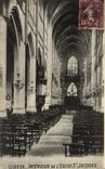 POSTAL Lisieux interior de la VENDIMIA del St Jacques de la iglesia