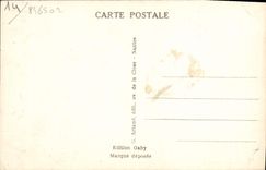 Santo de Jacques de la iglesia de Lisieux de la POSTAL de la VENDIMIA y casa vieja