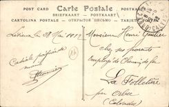 La POSTAL Lisieux Vieilles de la VENDIMIA contiene el mercado de los lugares en la mantequilla