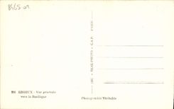 POSTAL MODERNA opinión de Lisieux hacia la basílica