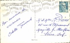 POSTAL MODERNA basílica de Lisieux y la estatua del co. Teresa