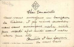 POSTAL Lisieux de la VENDIMIA la basílica del cuadro total