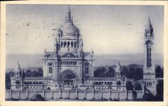 CPA La basilique de Lisieux vue generale du projet