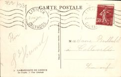 CPA La Basilique de Lisieux La crypte Vue generale