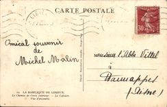 VINTAGE POSTCARD the Basilica of Lisieux the external way of cross the martyrdom Overall picture