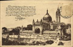 CPA La basilique de Lisieux vue generale du projet