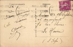 Piedras de afilar del St de la catedral de Lisieux de la POSTAL de la VENDIMIA