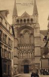CPA Lisieux entree de l'eglise portail 
